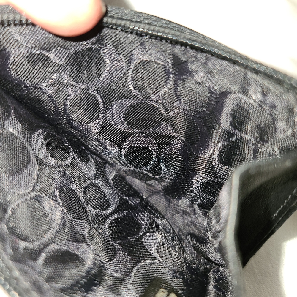 Coach Key Pouch, 4" x 3", Black - Picture 4 of 4